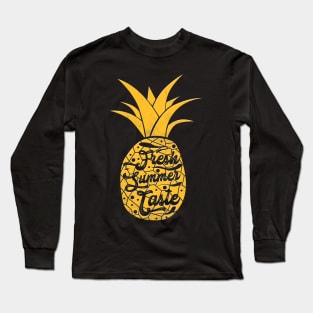 Retro Pineapple Summer Long Sleeve T-Shirt